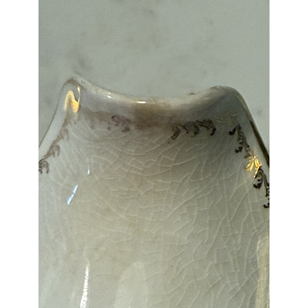 Antique Homer Laughlin Hudson Violet Pitcher Crackle Glaze Transferware - Picture 7 of 9